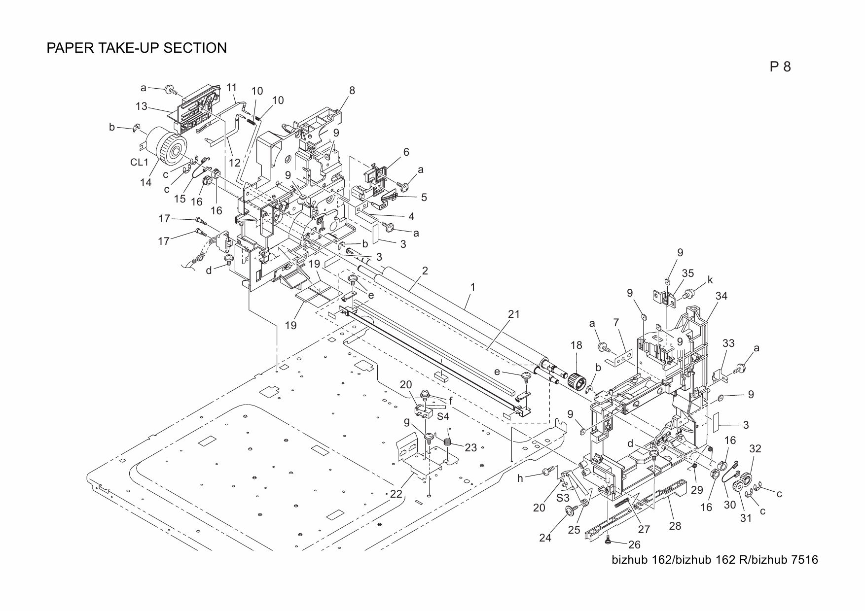 Konica-Minolta bizhub 162 162R 7516 Parts Manual-3